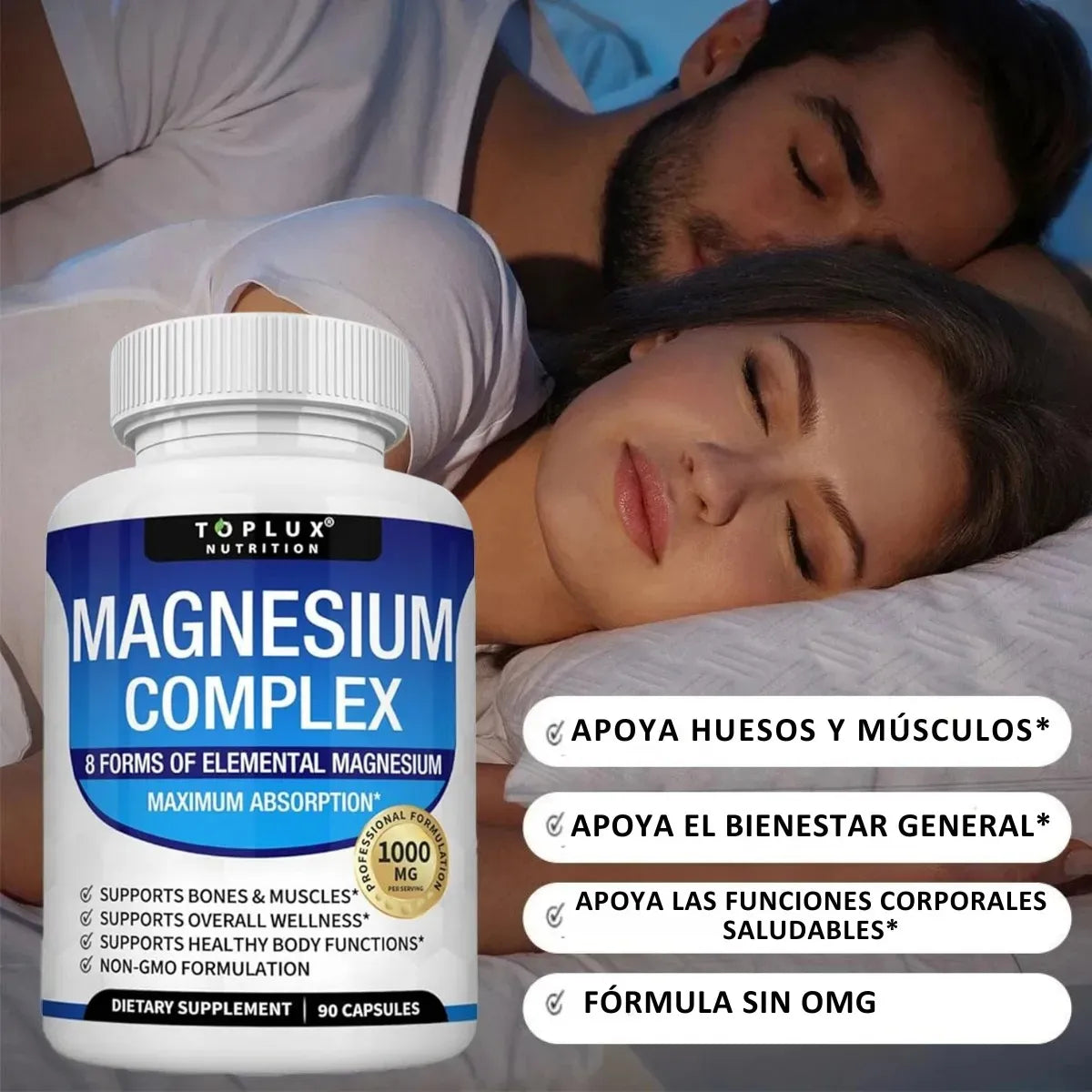 MAGNESIO COMPLEX 60 CAPSULAS|ENVÍO GRATIS🚚